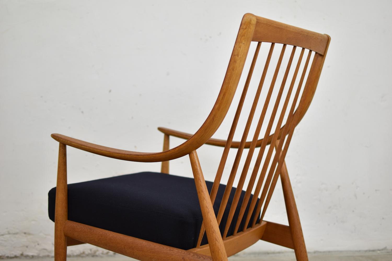 Danish Lounge Chair by Peter Hvidt and Orla Mølgaard Nielsen, Denmark, 1953