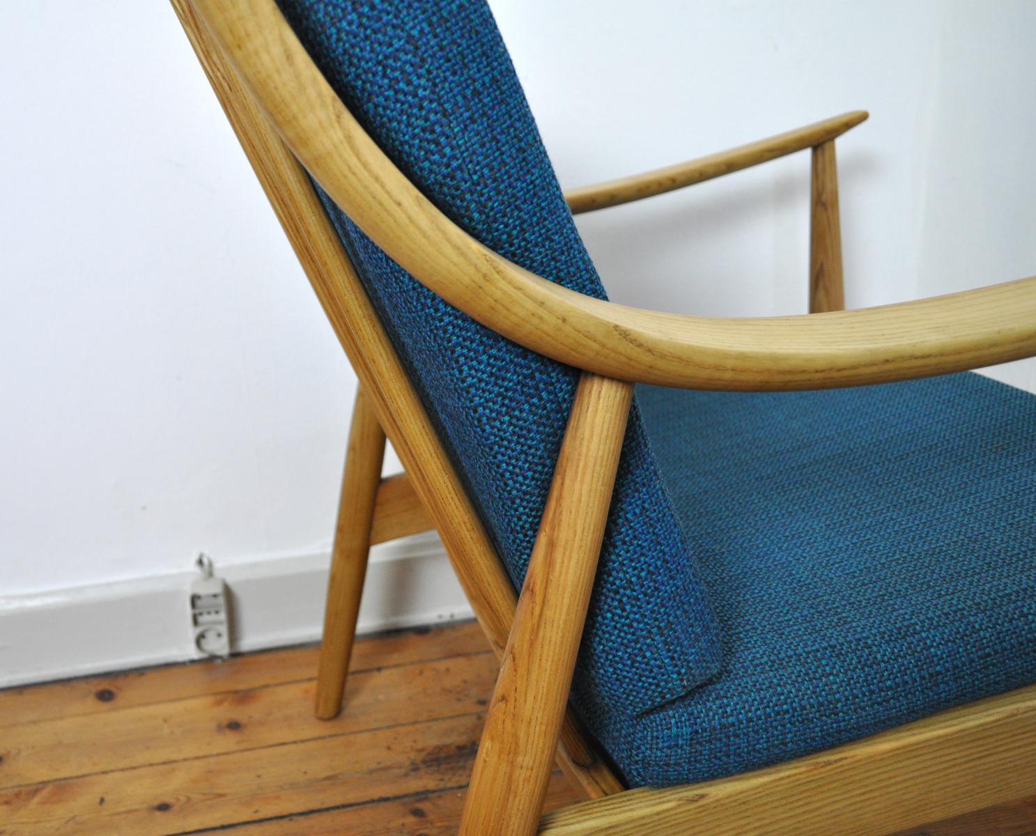 Lounge Chair by Peter Hvidt & Orla Mølgaard-Nielsen, France & Daverkosen, 1950s For Sale 3