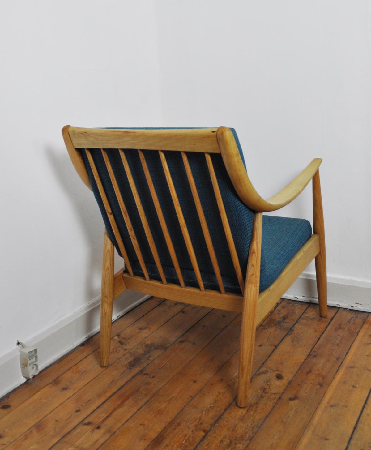 Danish Lounge Chair by Peter Hvidt & Orla Mølgaard-Nielsen, France & Daverkosen, 1950s For Sale