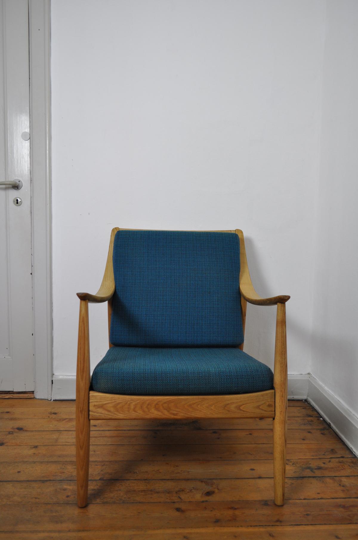 Lounge Chair by Peter Hvidt & Orla Mølgaard-Nielsen, France & Daverkosen, 1950s In Good Condition For Sale In Vordingborg, DK