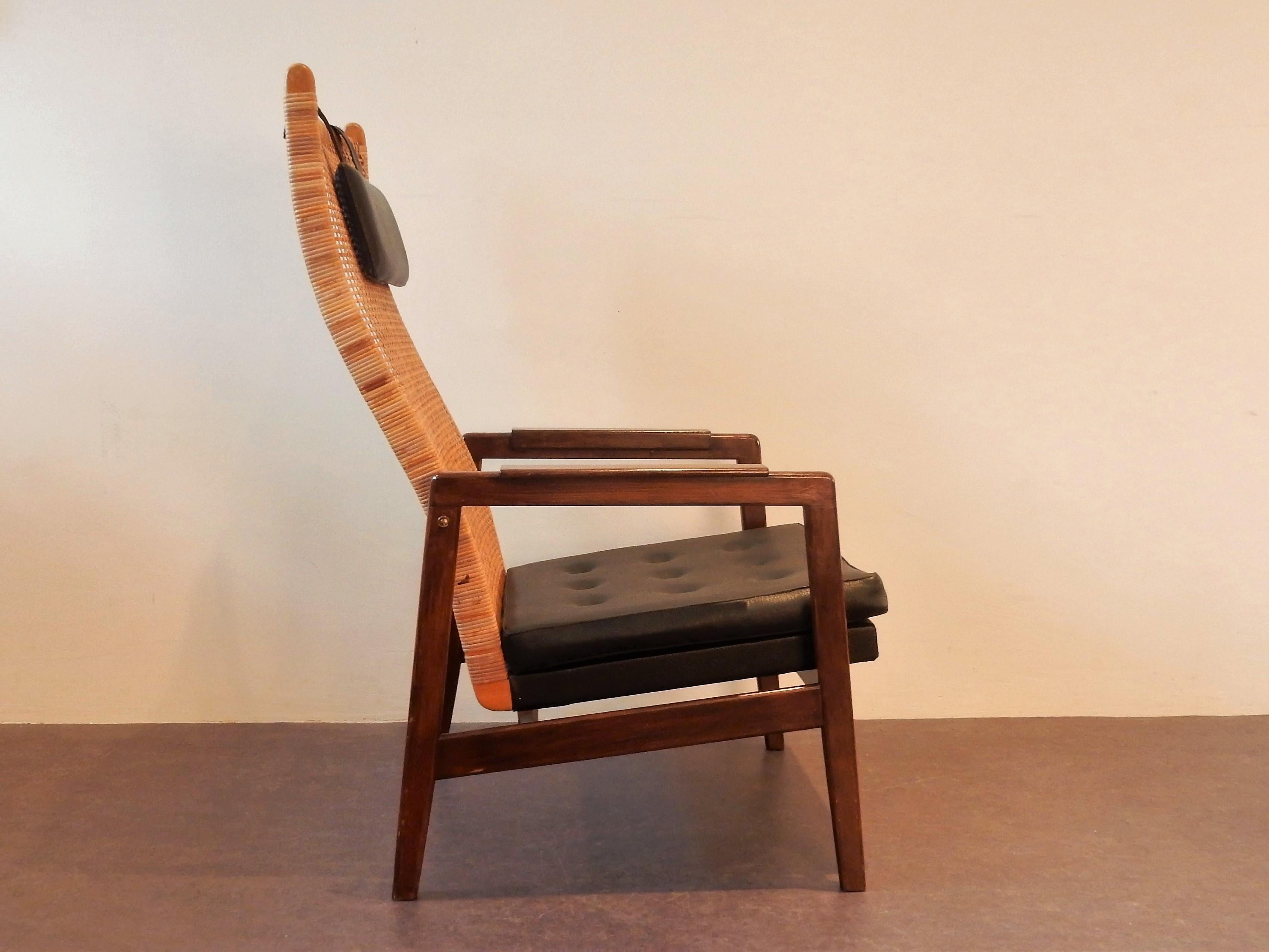 Mid-Century Modern Lounge Chair by P.J. Muntendam for Gebr. Jonkers, 1960s For Sale