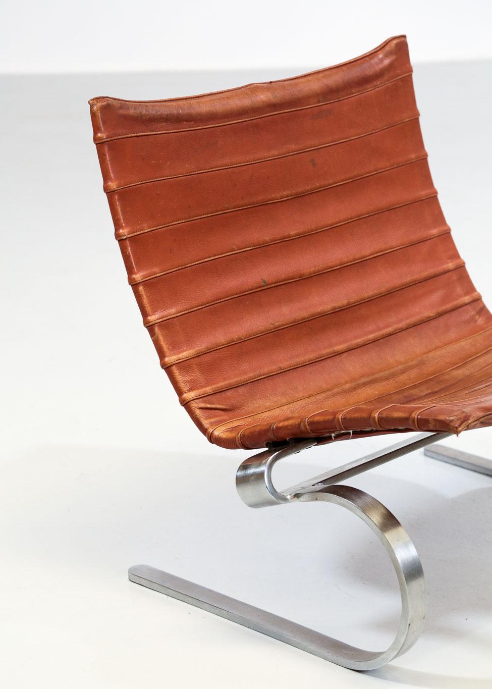 Scandinavian Modern Lounge Chair by Poul Kjaerholm Model PK20, E. Kold Christensen, 1968