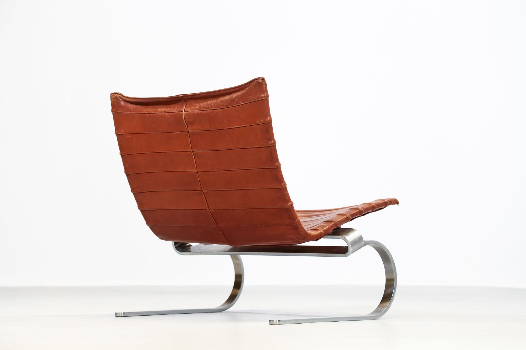 Danish Lounge Chair by Poul Kjaerholm Model PK20, E. Kold Christensen, 1968