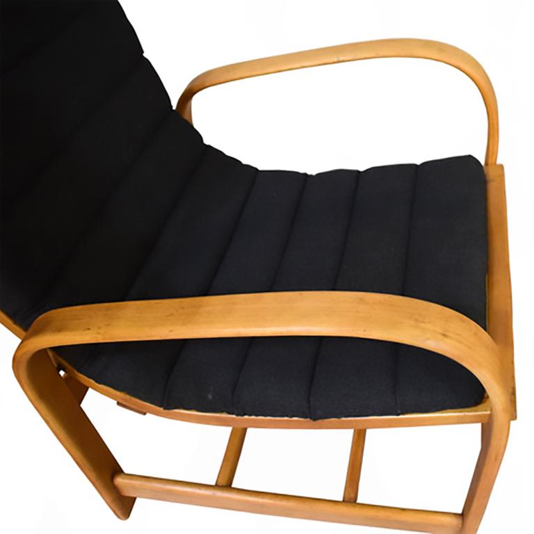 Beech Lounge Chair by Soren Hansen For Sale