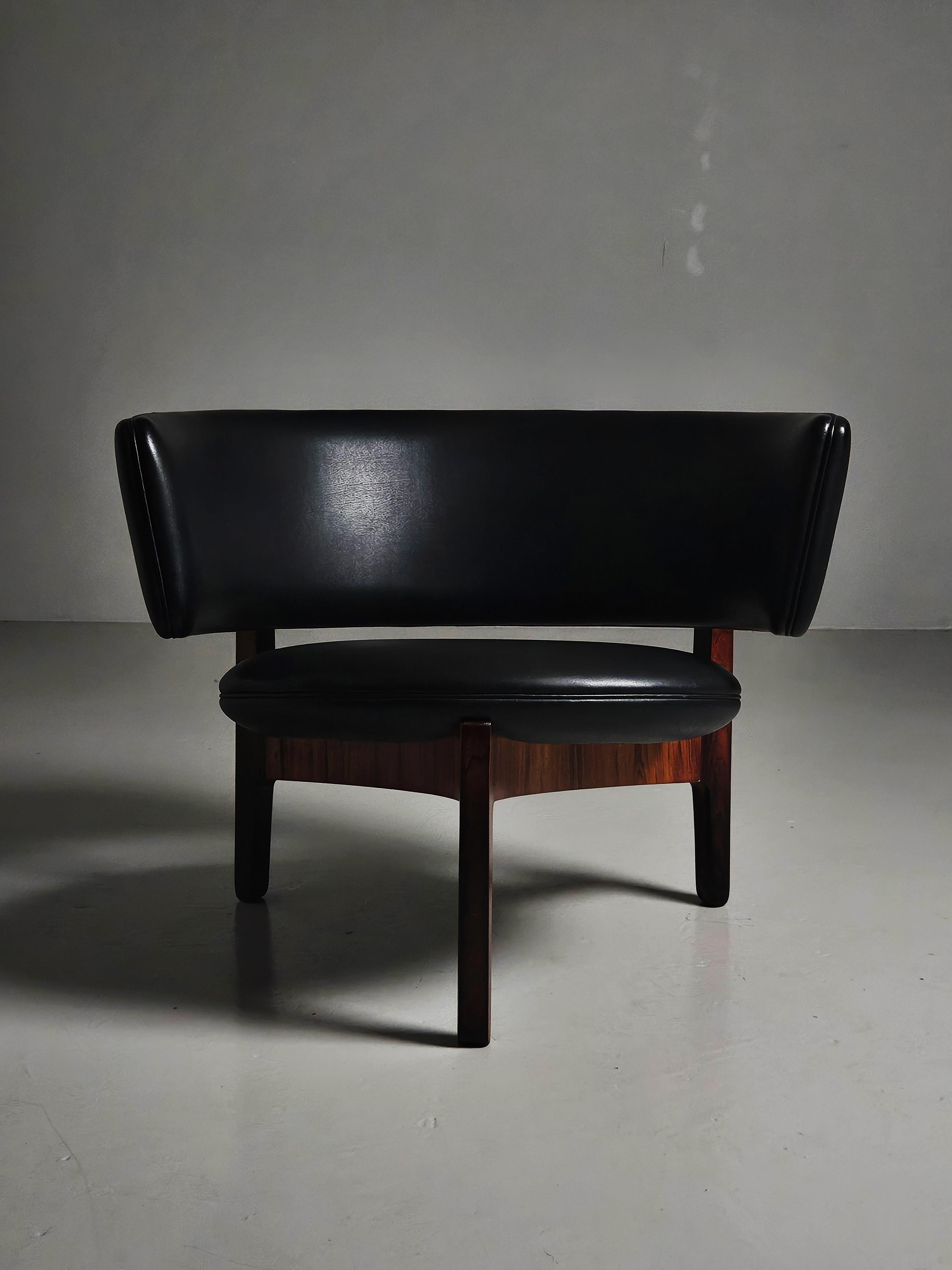 Lounge chair by Sven Ellekaer for Christian Linneberg, Denmark, 1960s im Angebot 3