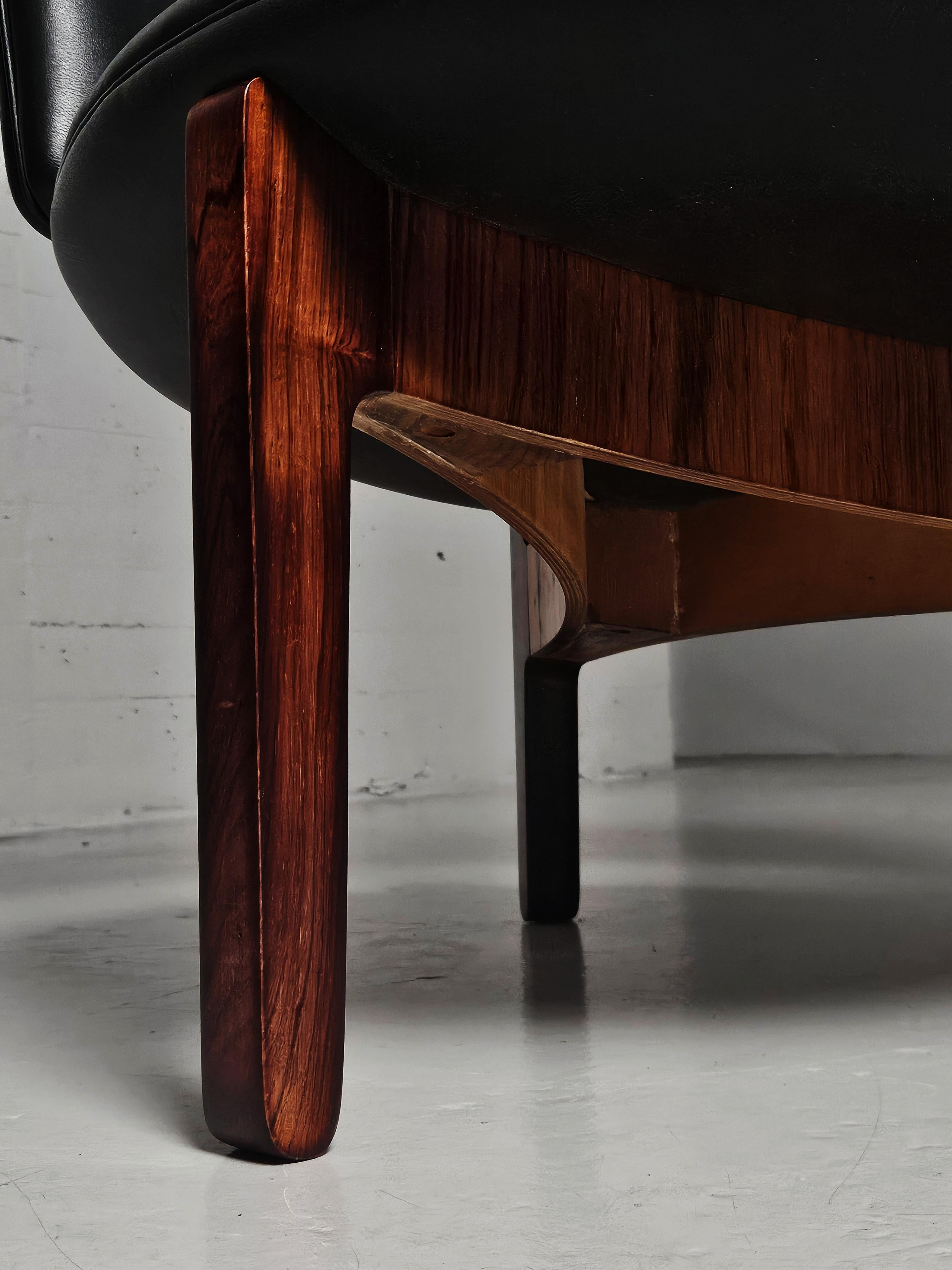 Lounge chair by Sven Ellekaer for Christian Linneberg, Denmark, 1960s im Zustand „Gut“ im Angebot in Eskilstuna, SE