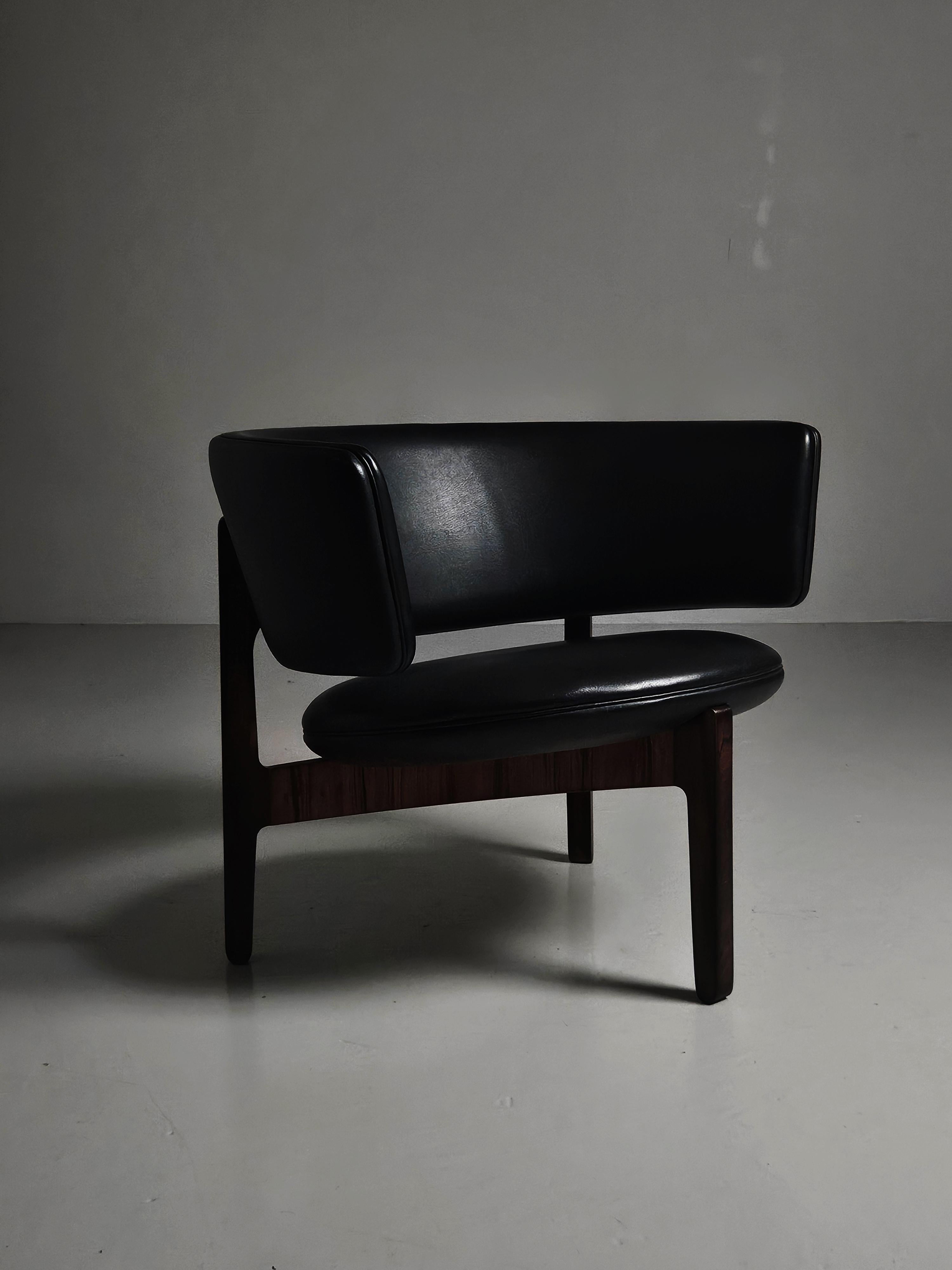 Lounge chair by Sven Ellekaer for Christian Linneberg, Denmark, 1960s im Angebot 2