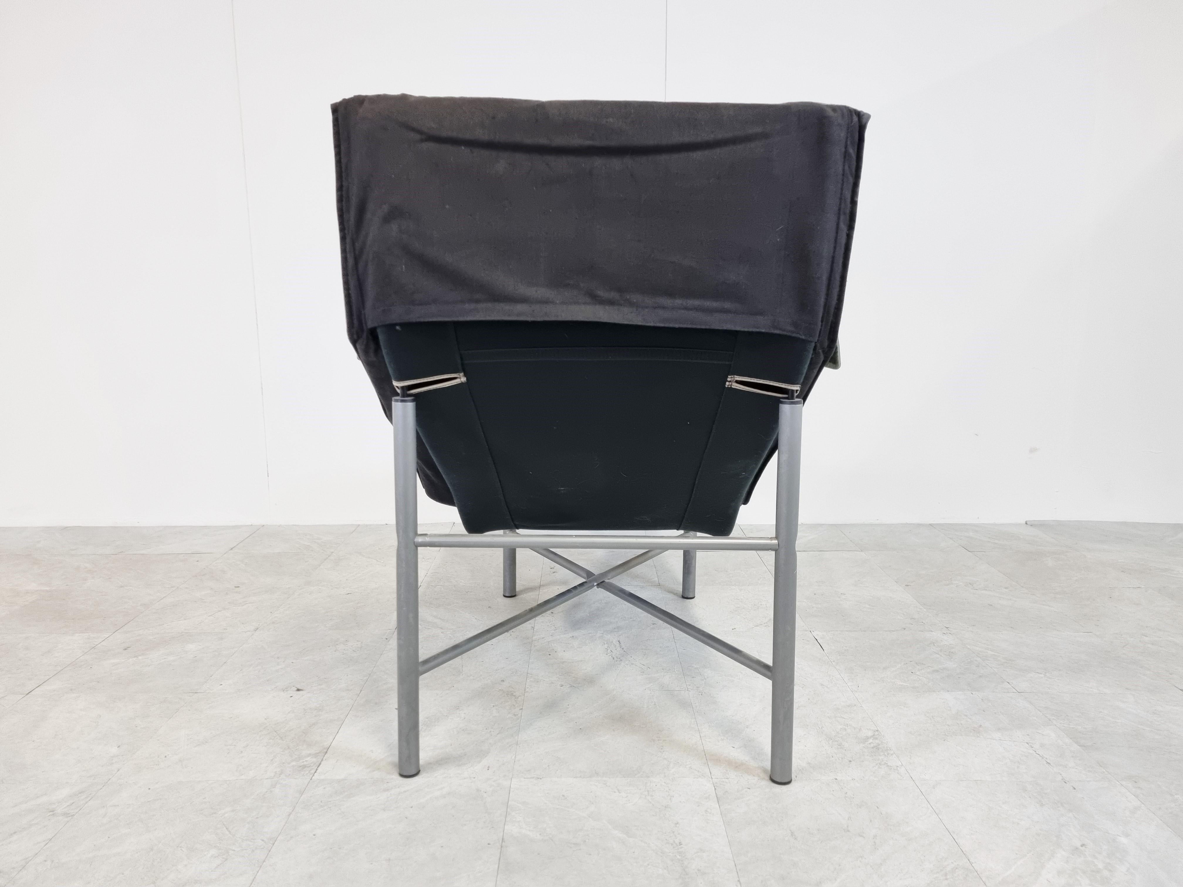 Leather Lounge Chair by Tord Björklund for Ikea, 1980s