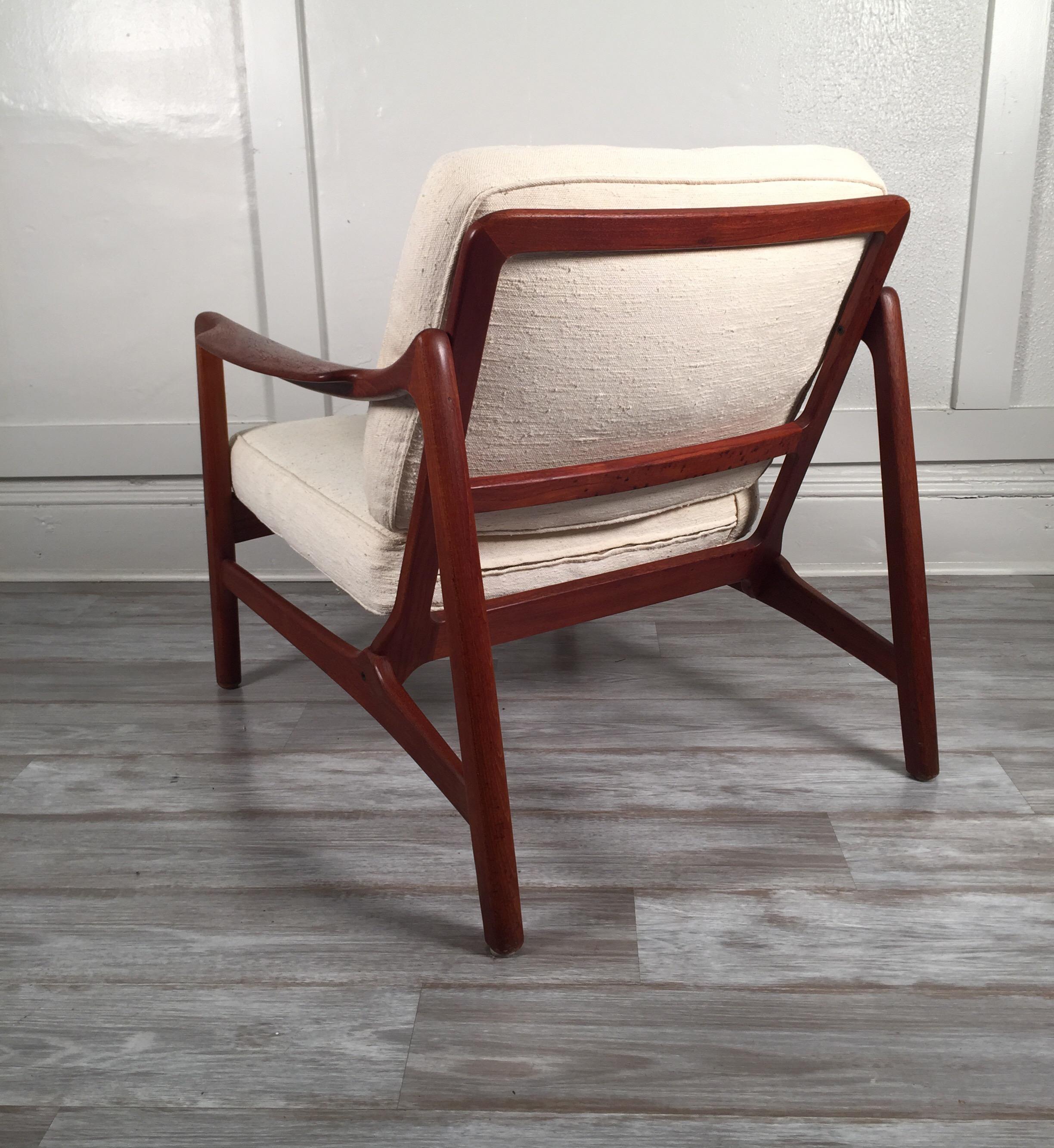 Danish Lounge Chair by Tove and Edvard Kindt-Larsen