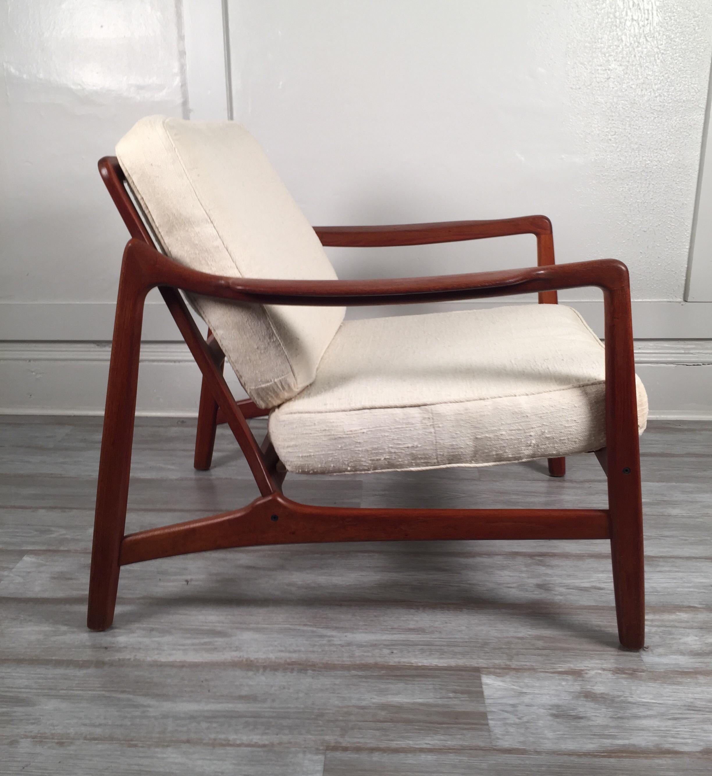 Oak Lounge Chair by Tove and Edvard Kindt-Larsen