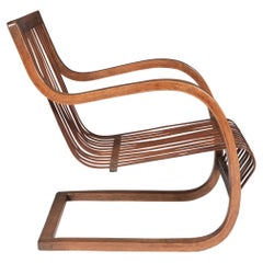 Rare bamboo Lounge Chair by Ubunji Kidokoro