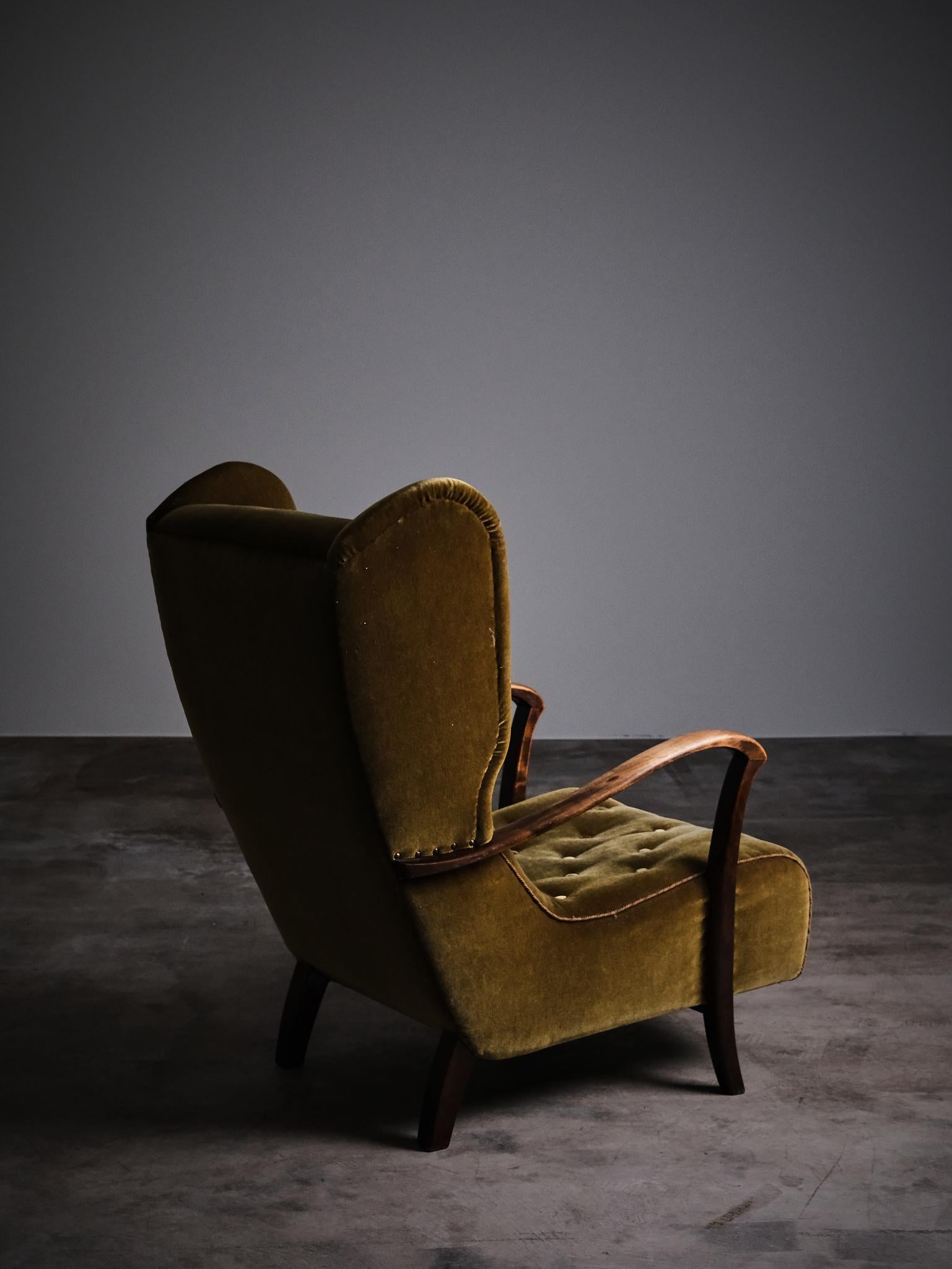 Tissu Chaise longue de designer Unknown, Suède, années 1960 en vente
