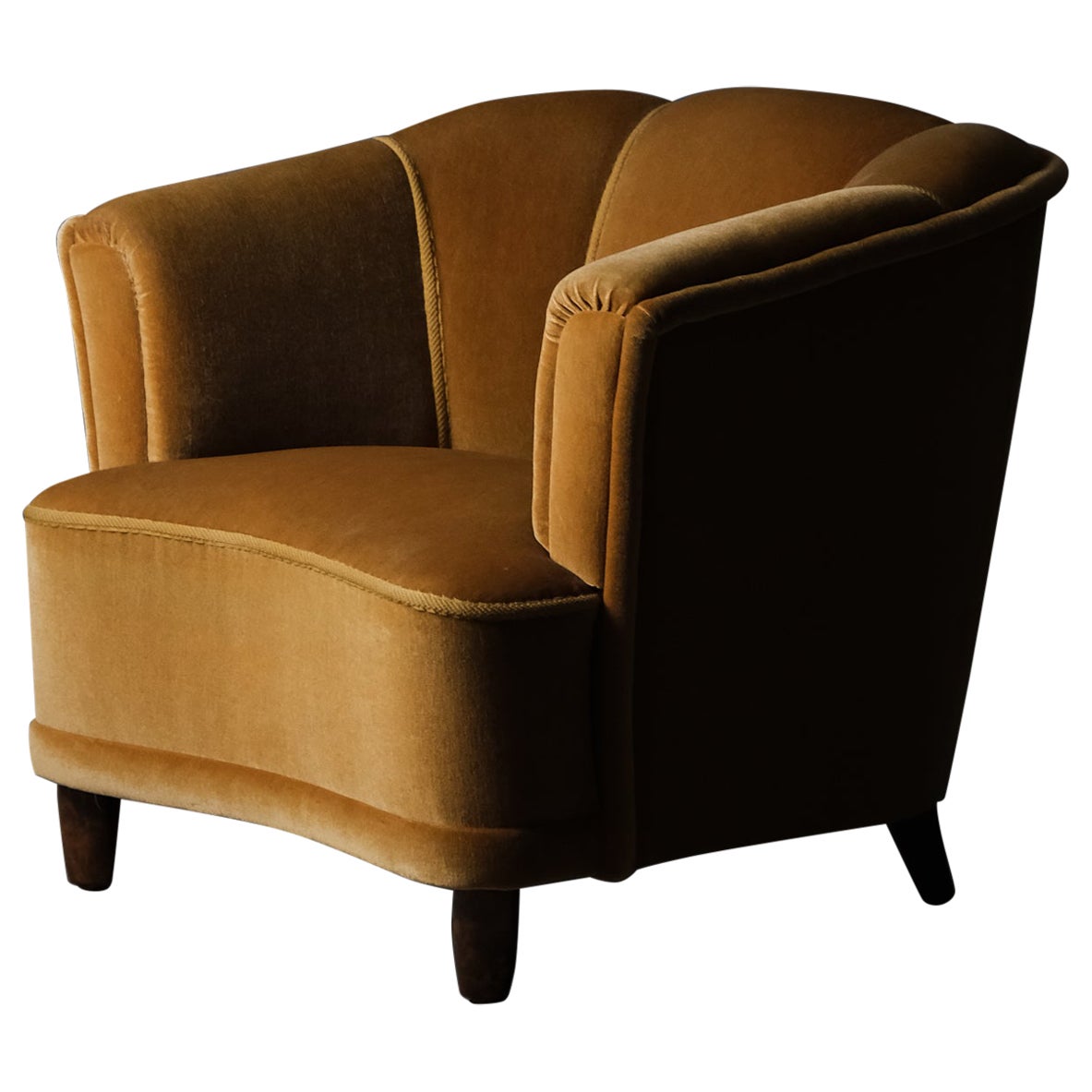 Sillón de descanso de un diseñador desconocido, Suecia, mediados del siglo XX