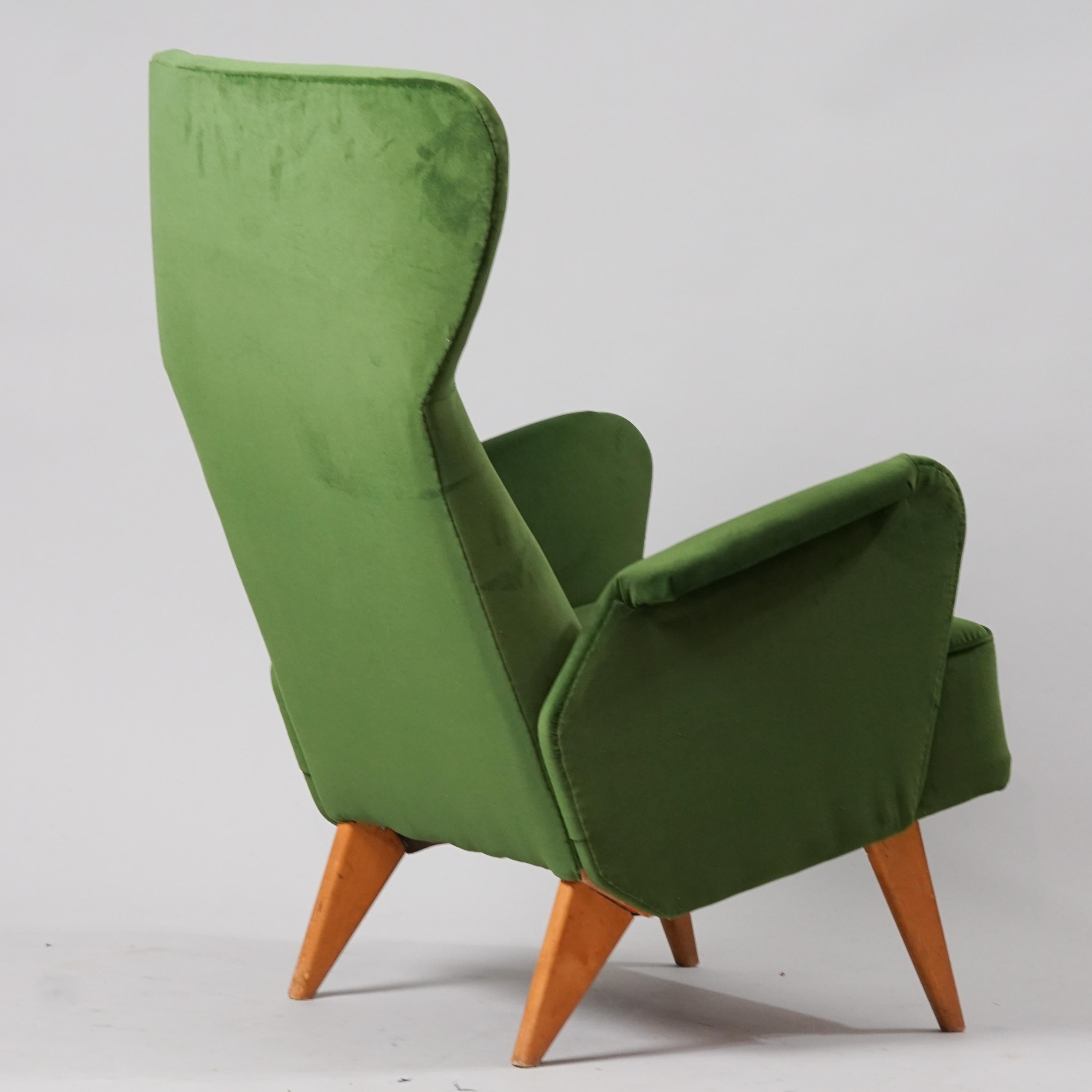 Scandinavian Modern Lounge Chair, Carl Gustaf Hiort af Ornäs, Hiort tuote, 1950/1960s  For Sale