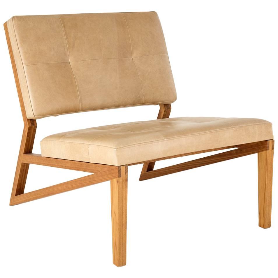 Lounge Chair Cim Made of Tropical Hardwood in Brazilian Contemporary Design For Sale