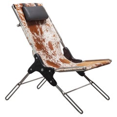 ASM_01 Pony Hair Leather Sling Lounge Chair by ANDEAN, REP by Tuleste Factory
