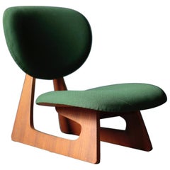 Lounge Chair Entworfen von Junzo Sakakura Hergestellt von Tendo Mokko:: 1970er Jahre