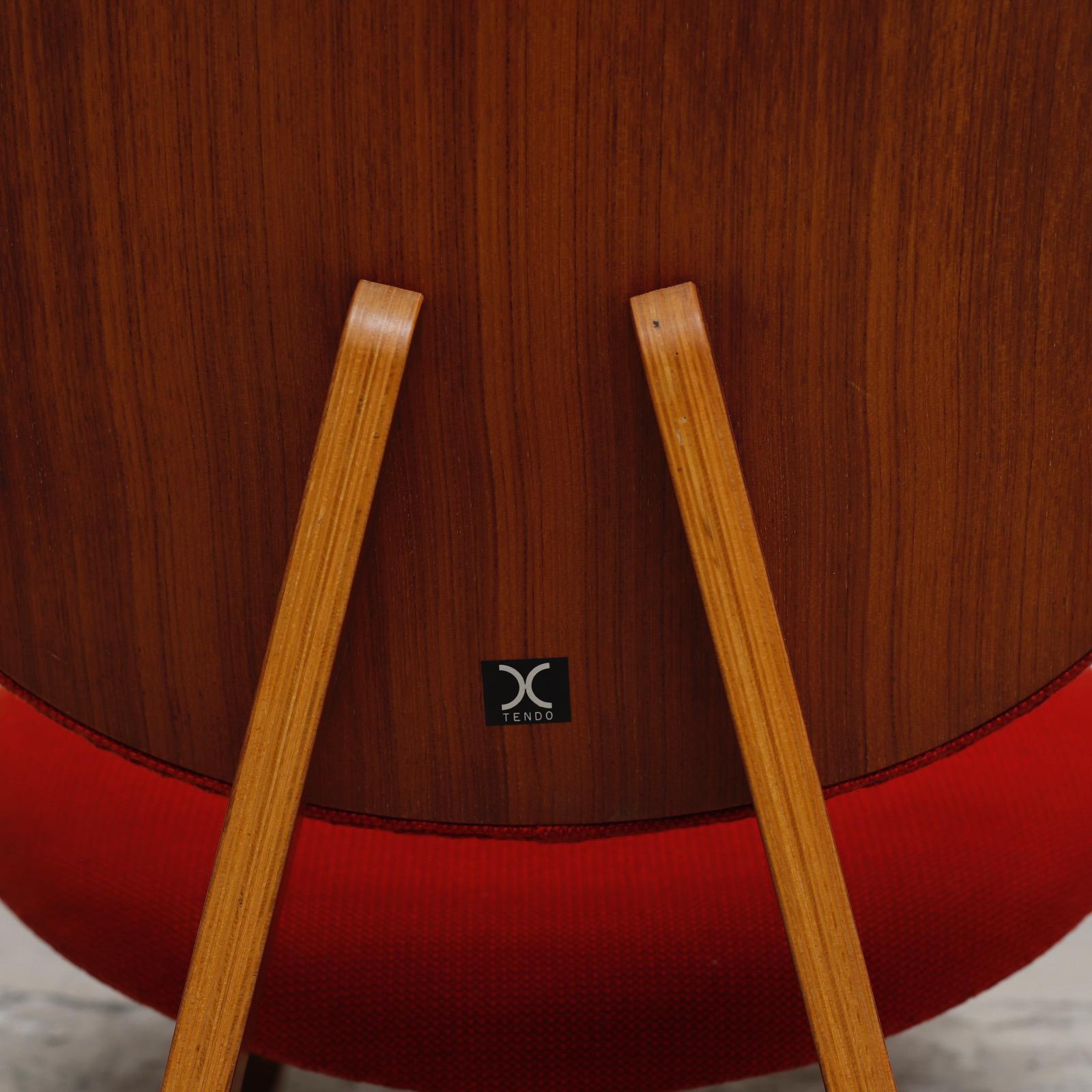 Japanese Lounge Chair Designed by Junzo Sakakura Manufactured by Tendo Mokko