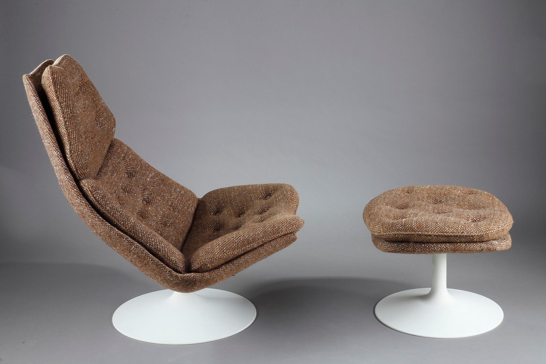 Lounge Chair F588 with Ottoman by Geoffrey Harcourt for Artifort 9