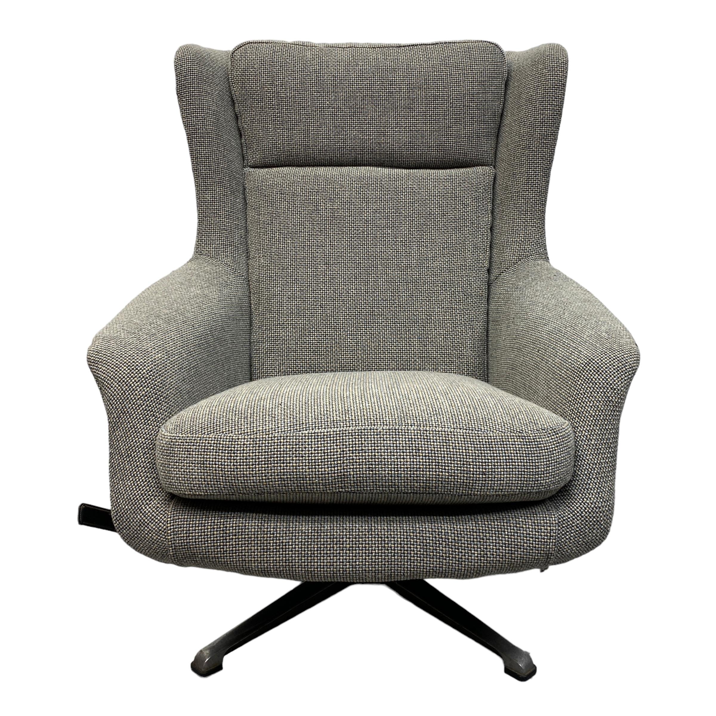 Mid-Century Modern Lounge Chair & Footstool Finland Peem