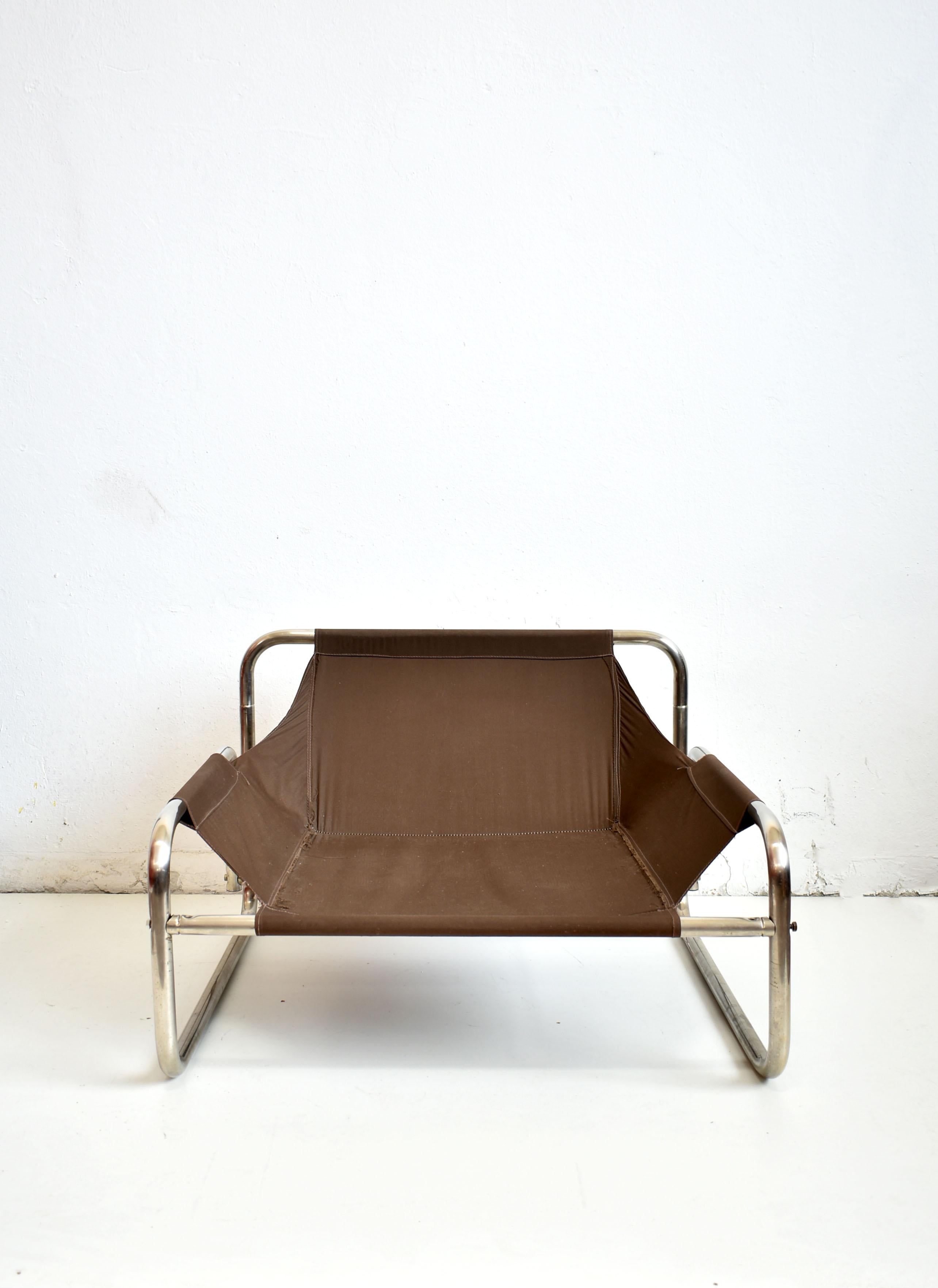 Fabric Lounge Chair from Swed Form, 1970s, Attributed to Johan Bertil Häggström