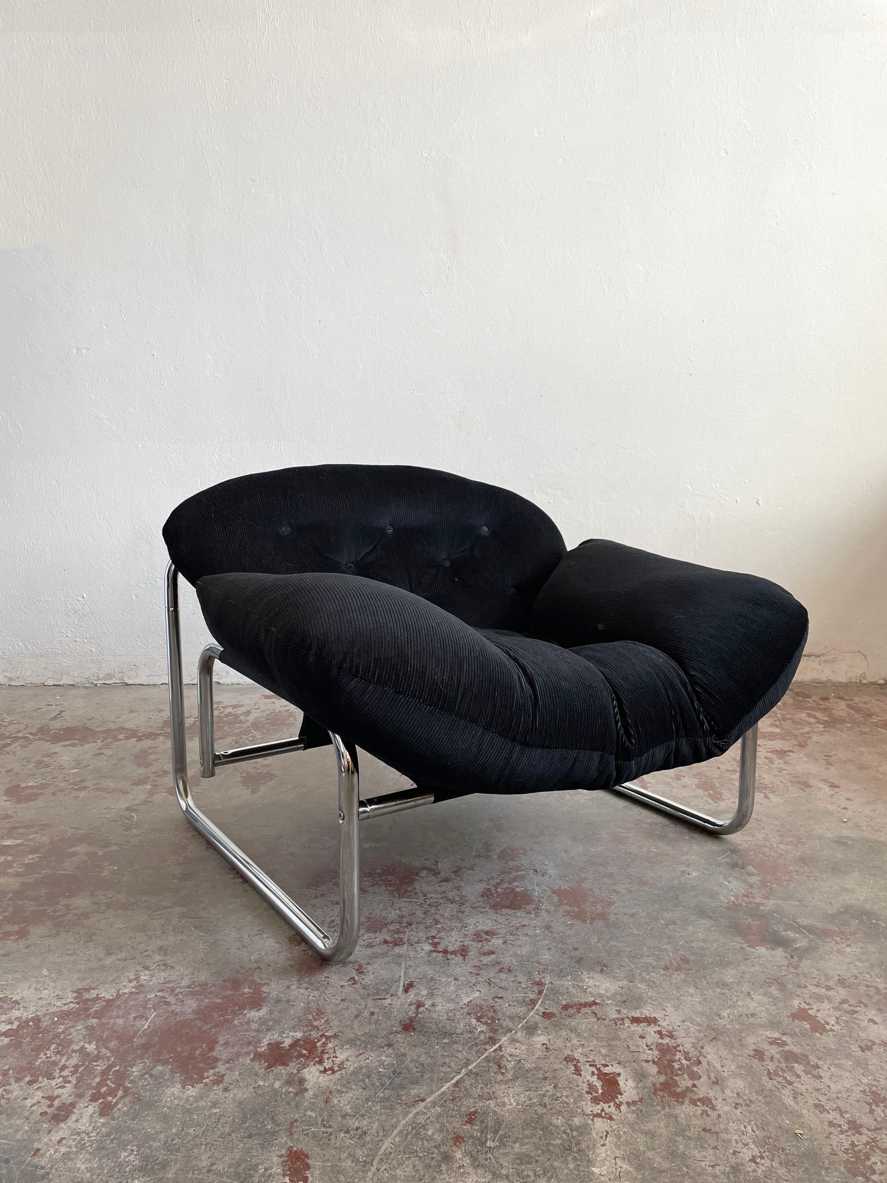 Mid-Century Modern Lounge Chair from Swed Form, Sweden 1970s, Designed by Johan Bertil Häggström