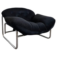 Fauteuil de salon de forme arrondie, Suède, années 1970, conçu par Johan Bertil Hggstrm