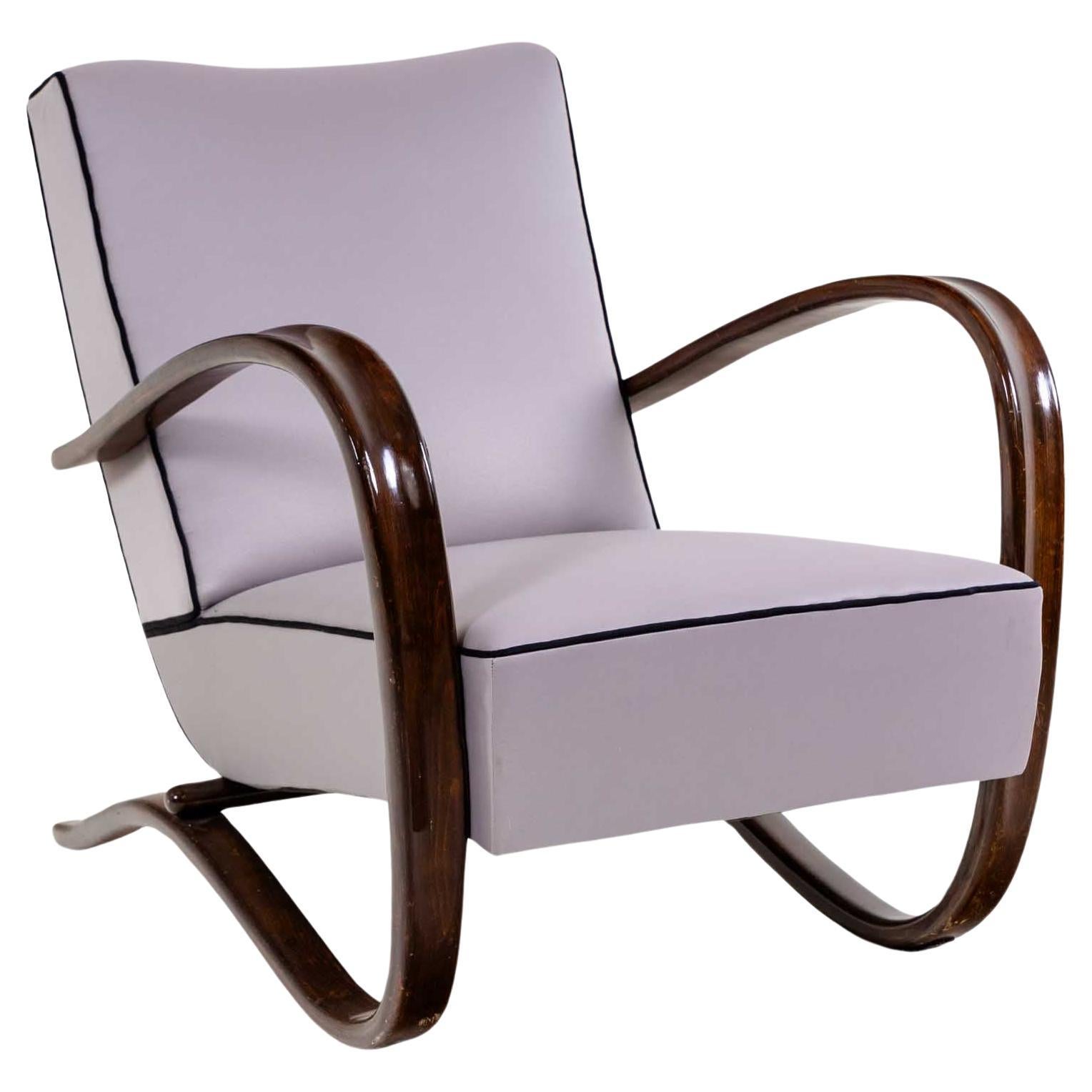 Lounge Chair H-269 by Jindřich Halabala, Czech Republic 1930s For Sale