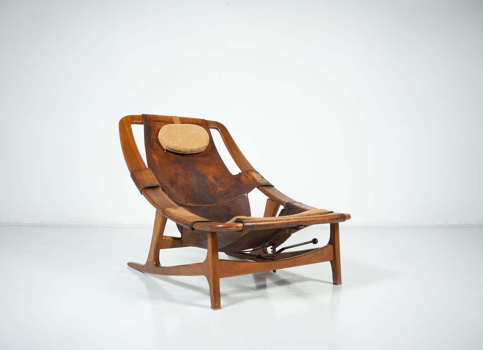 Lounge Chair Holmenkollen by Arne Tidemand Ruud, Norway, 1960s In Good Condition For Sale In Brussels, BE