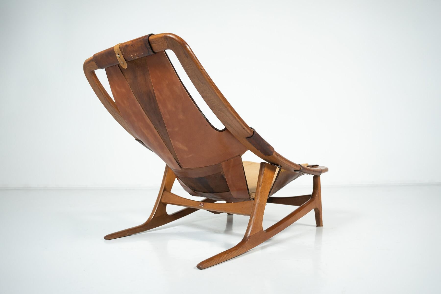 Lounge Chair Holmenkollen by Arne Tidemand Ruud, Norway, 1960s For Sale 2