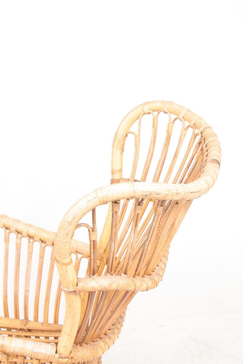 Lounge Chair in Bamboo by Tove and Edvard Kindt-Larsen For Sale 1