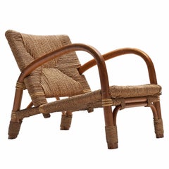 Lounge Chair in Cane and Beech