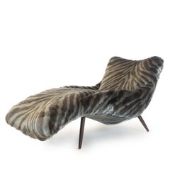 Lounge Chair in Faux Tiger Fur