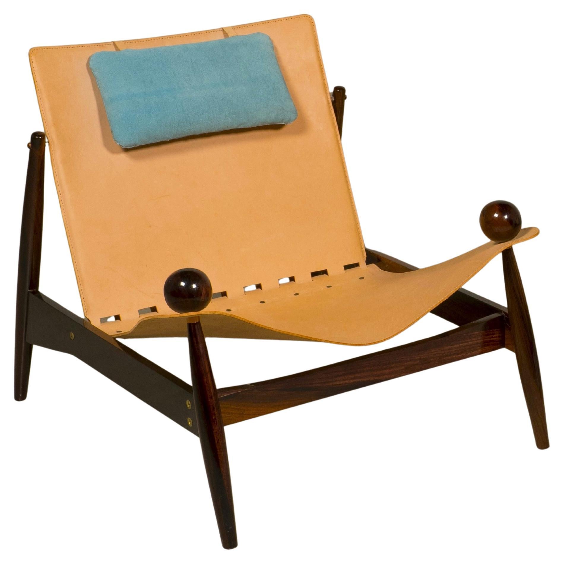 Lounge Chair in Hardwood by Liceu de Artes e Ofícios — Brazil, 1960s
