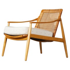 Lounge Chair in Hermès Upholstery by Hartmut Lohmeyer for Wilkhahn, 1950s
