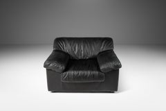 Lounge Chair in Leather by Natuzzi Attributed to Pierluigi Cerri, Italy, 1990's