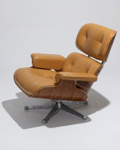 Lounge Chair in Leather, Charles and Ray Eames, 1980s