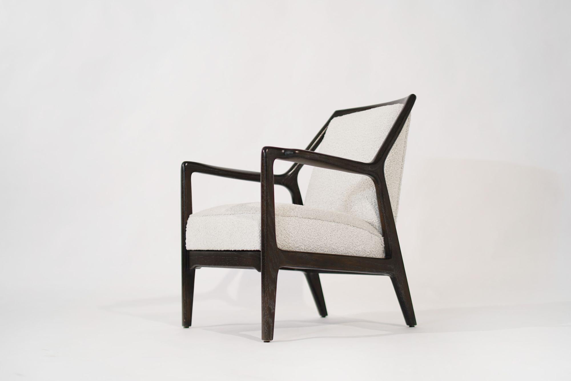 American Lounge Chair in Limed Oak by Jack Van Der Molen, C. 1950s For Sale