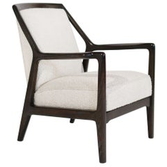 Chaise longue en Oak chaulé par Jack Van Der Molen, C. C. 1950s