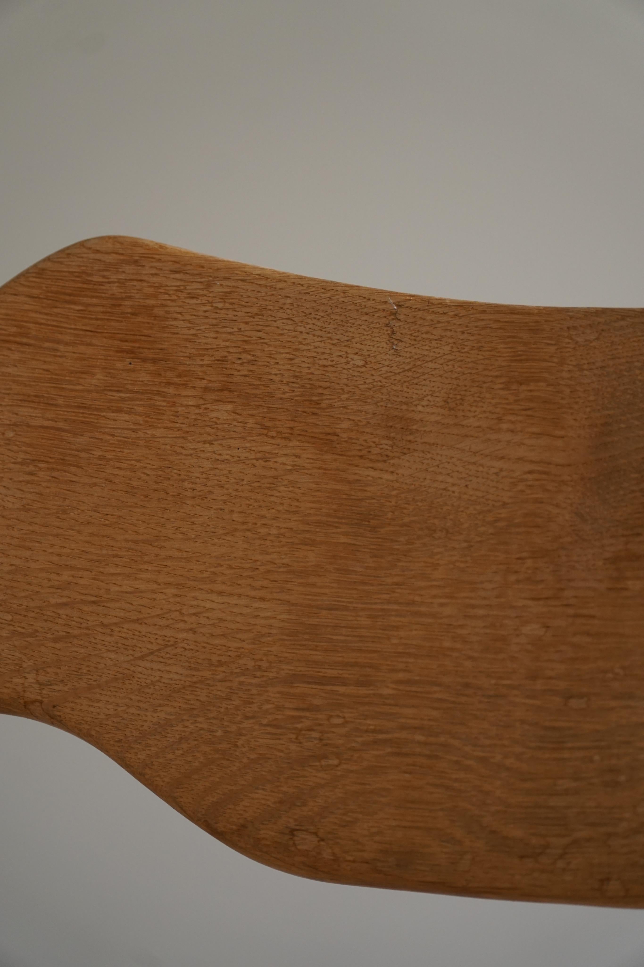 Lounge Chair in Oak & Lambswool, Henning Kjærnulf, 