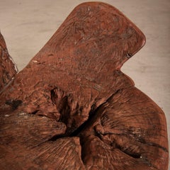 Chaise longue en bois massif récupéré, design contemporain brésilien.