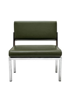 Lounge Chair in Skaï, Metal and Wood by Roger Tallon, Technès, 1966