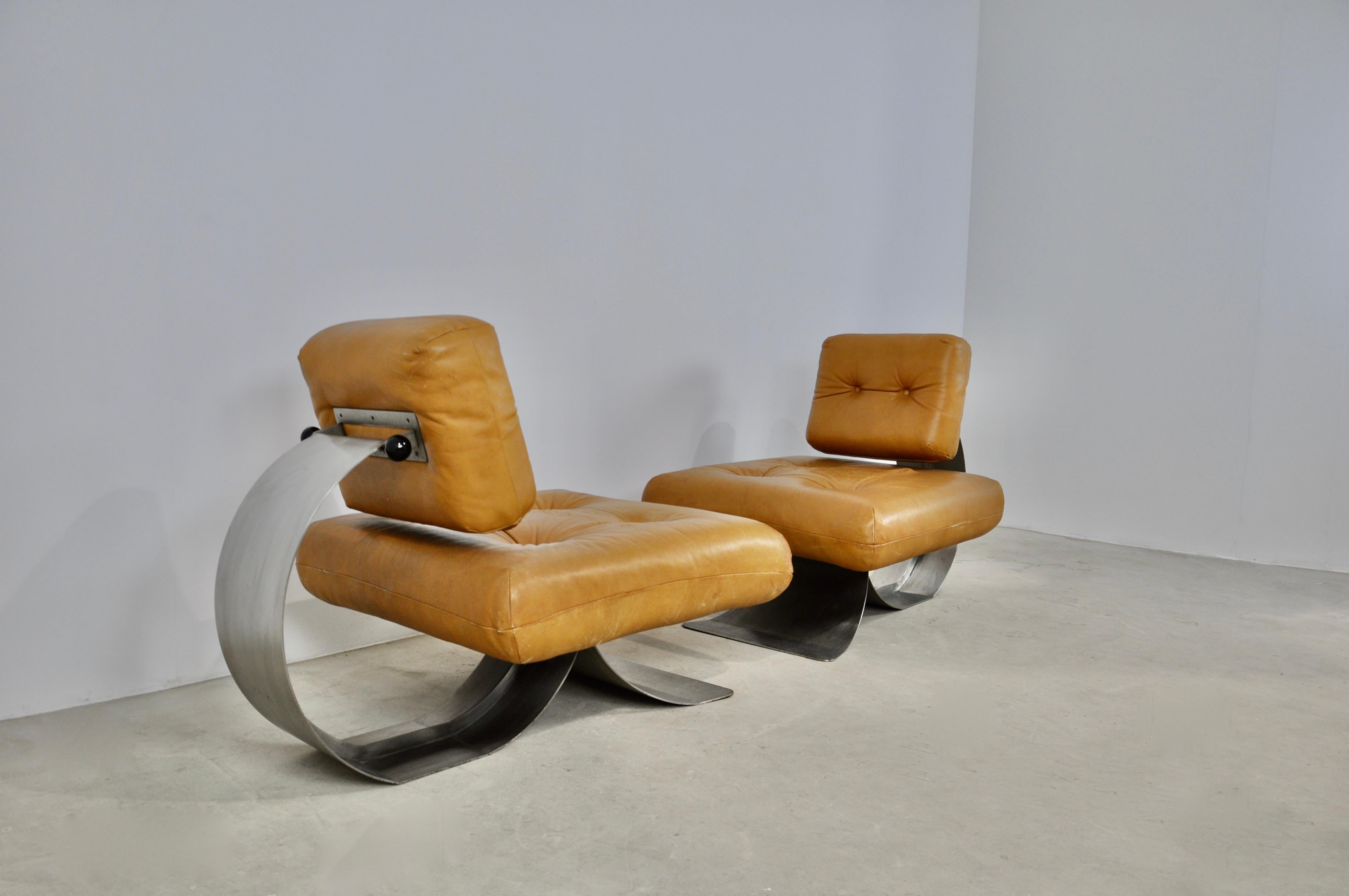 Lounge Chair in the Style of Oscar Niemeyer, 1970s 4