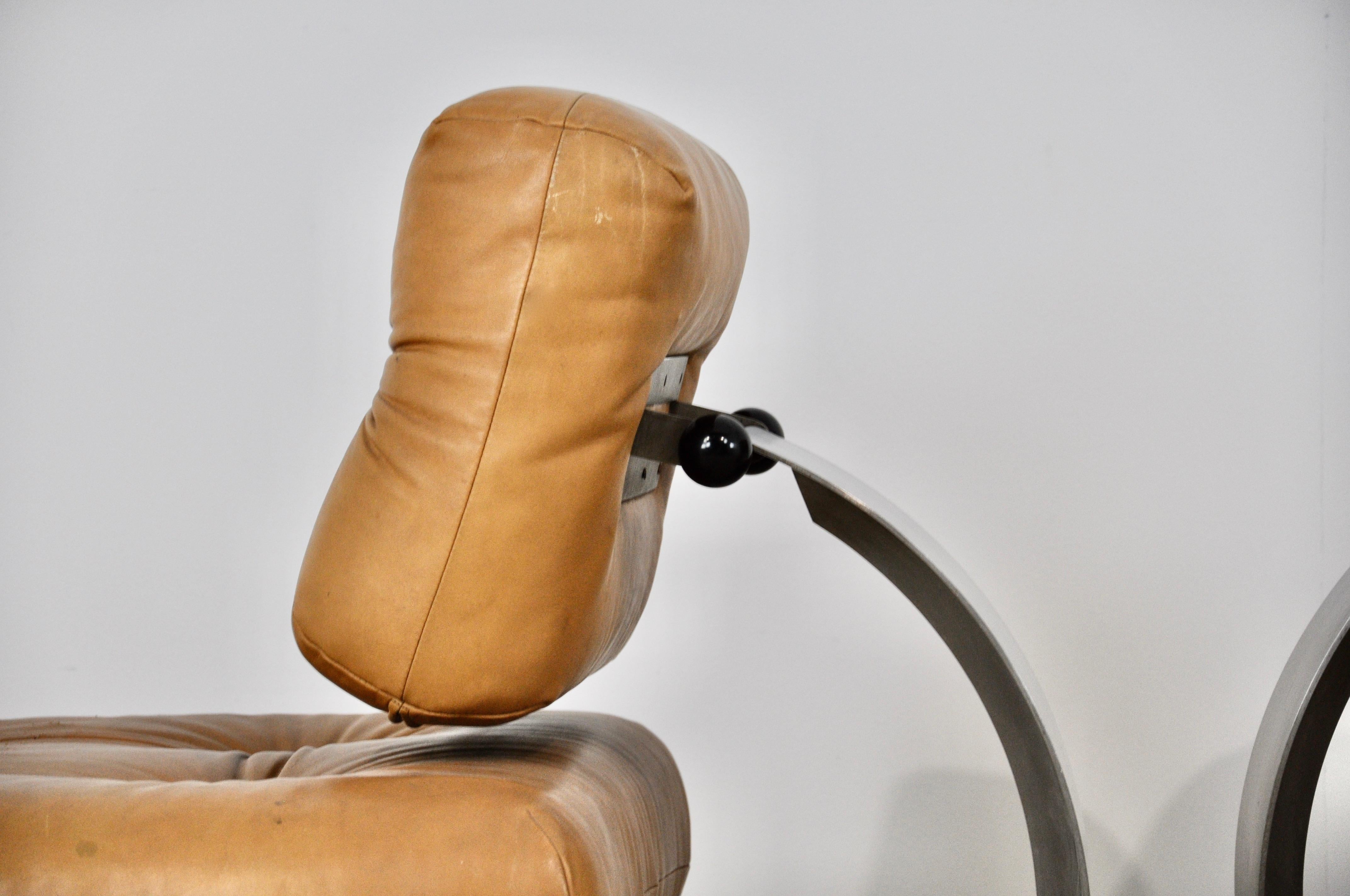 Mid-Century Modern Lounge Chair in the Style of Oscar Niemeyer, 1970s