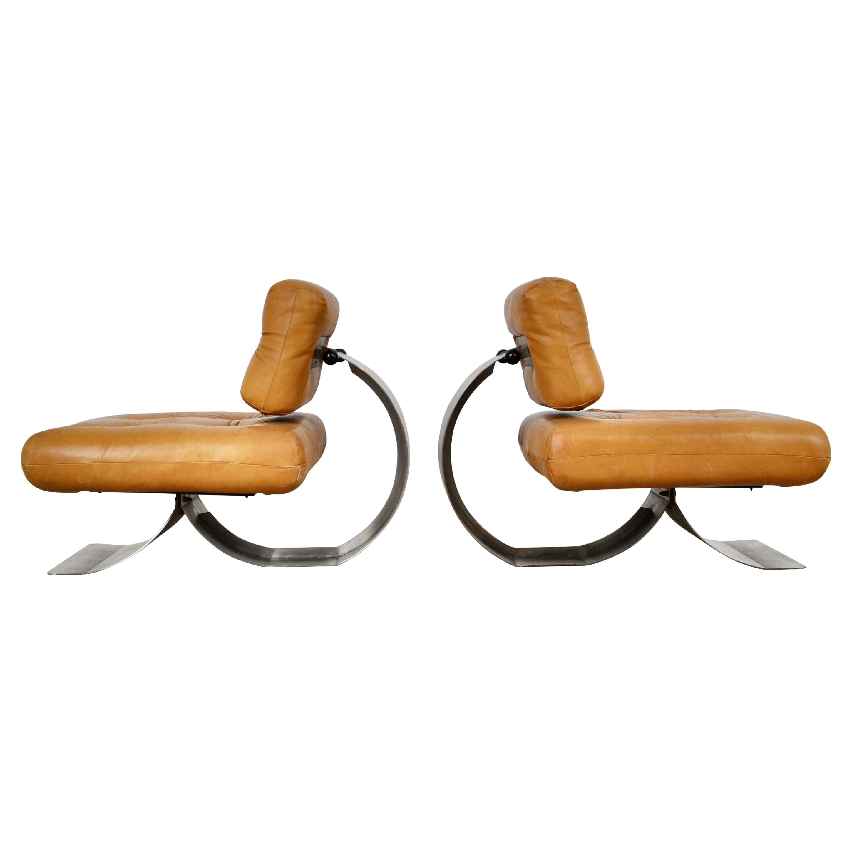 Lounge Chair in the Style of Oscar Niemeyer, 1970s
