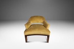 Lounge Chair in Walnut & Original Fabric After Harvey Probber, Usa, C. 1970's