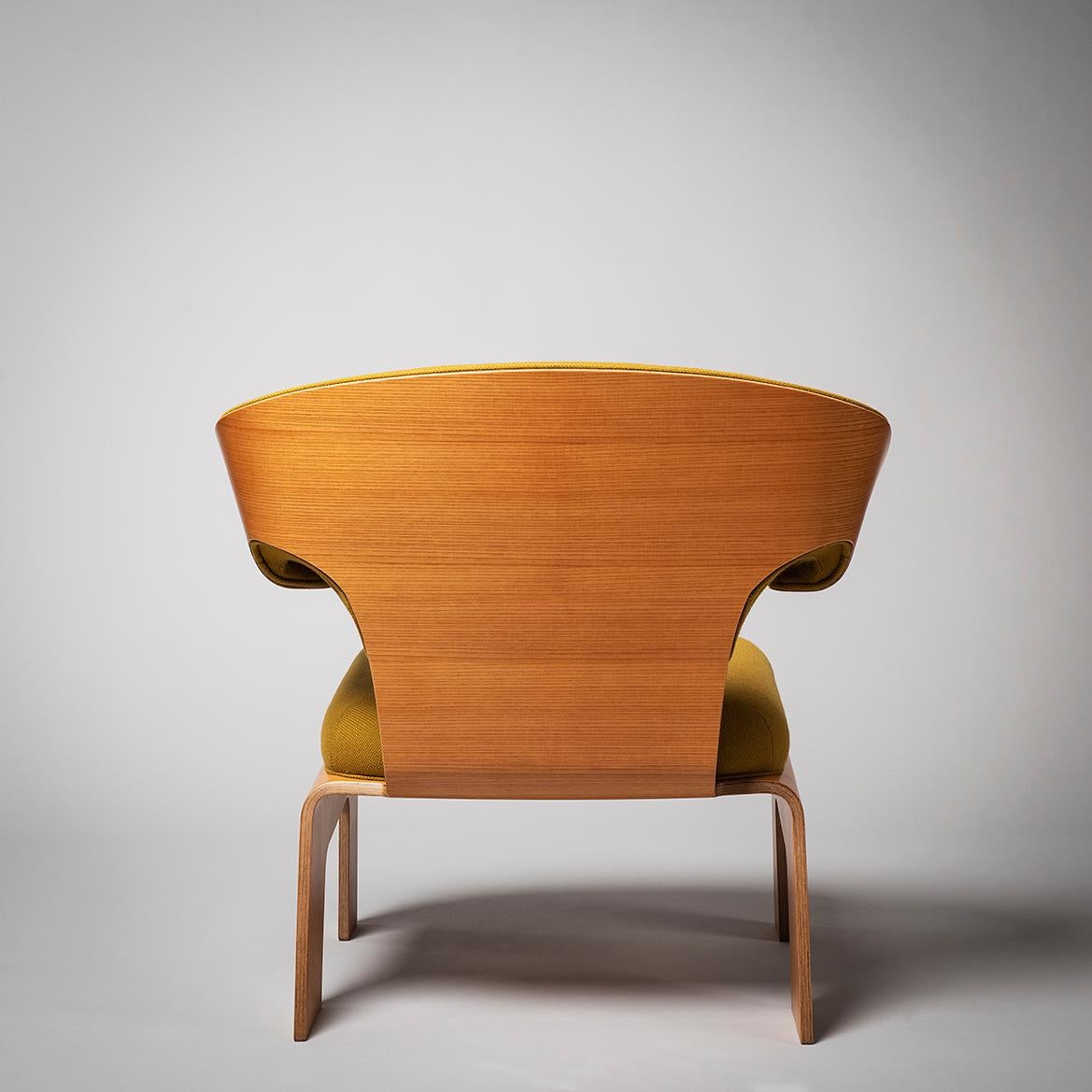 Japanese Lounge Chair Kenzo Tange for Sumi Memorial, 1955