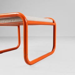 Lounge chair Locus Solus Gae Aulenti for Poltronova, with pouf