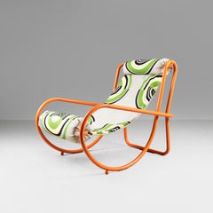 Lounge chair Locus Solus Gae Aulenti for Poltronova, with pouf