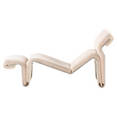 Lounge Chair “Lysmasken” in Aluminum and Canvas by Eric Sigfrid Persson, 1970s